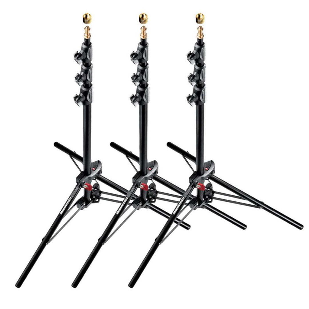 Manfrotto 1051bac-3 druckknopfstiel 9 Alu Mini Compact Ständer AC mit 4 Abschnitt und 3 aufstehen, 3