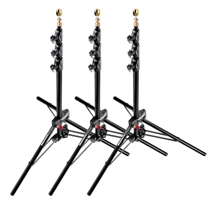 Manfrotto 1051bac-3 druckknopfstiel 9 Alu Mini Compact Ständer AC mit 4 Abschnitt und 3 aufstehen, 3