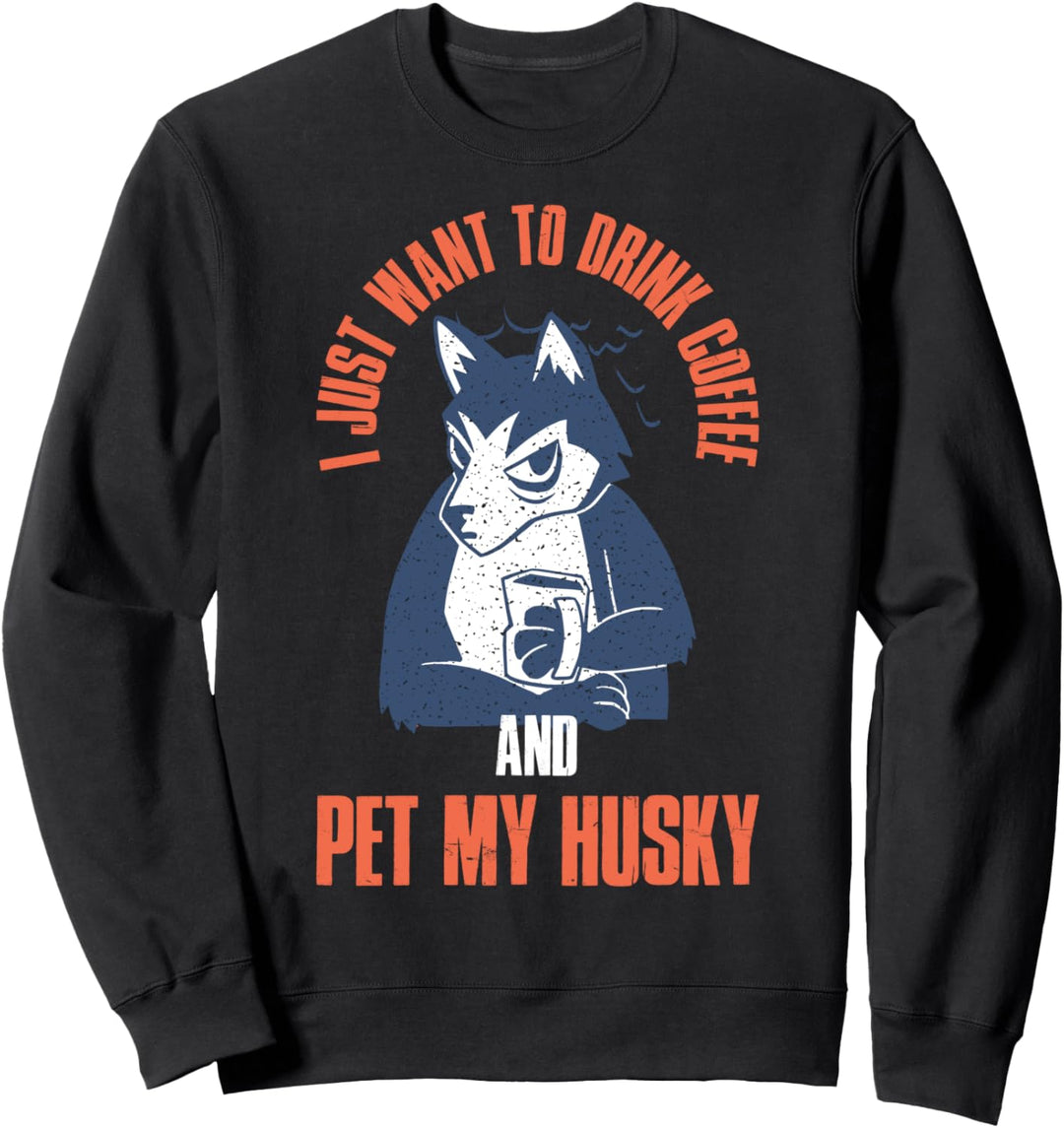 Siberian Husky Coffee Sweatshirt