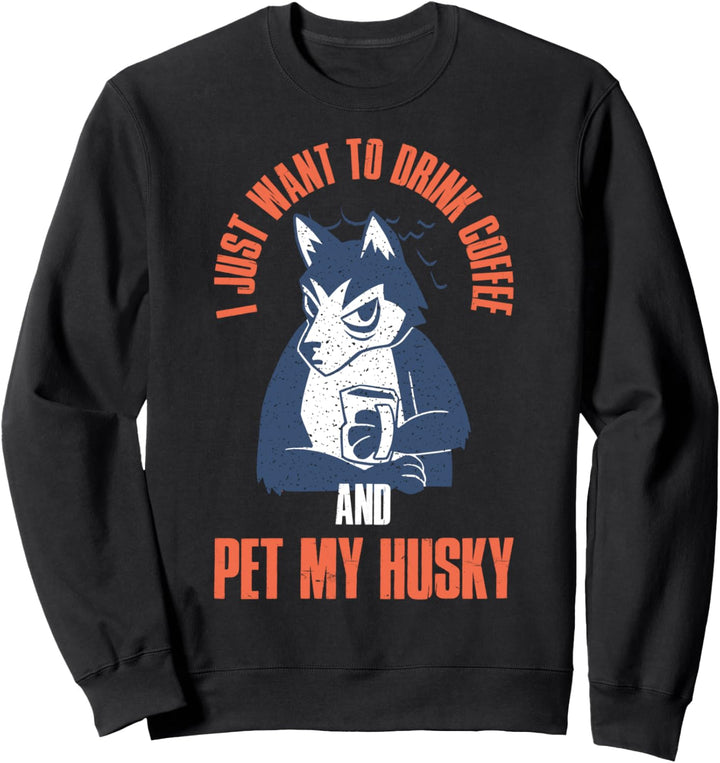 Siberian Husky Coffee Sweatshirt