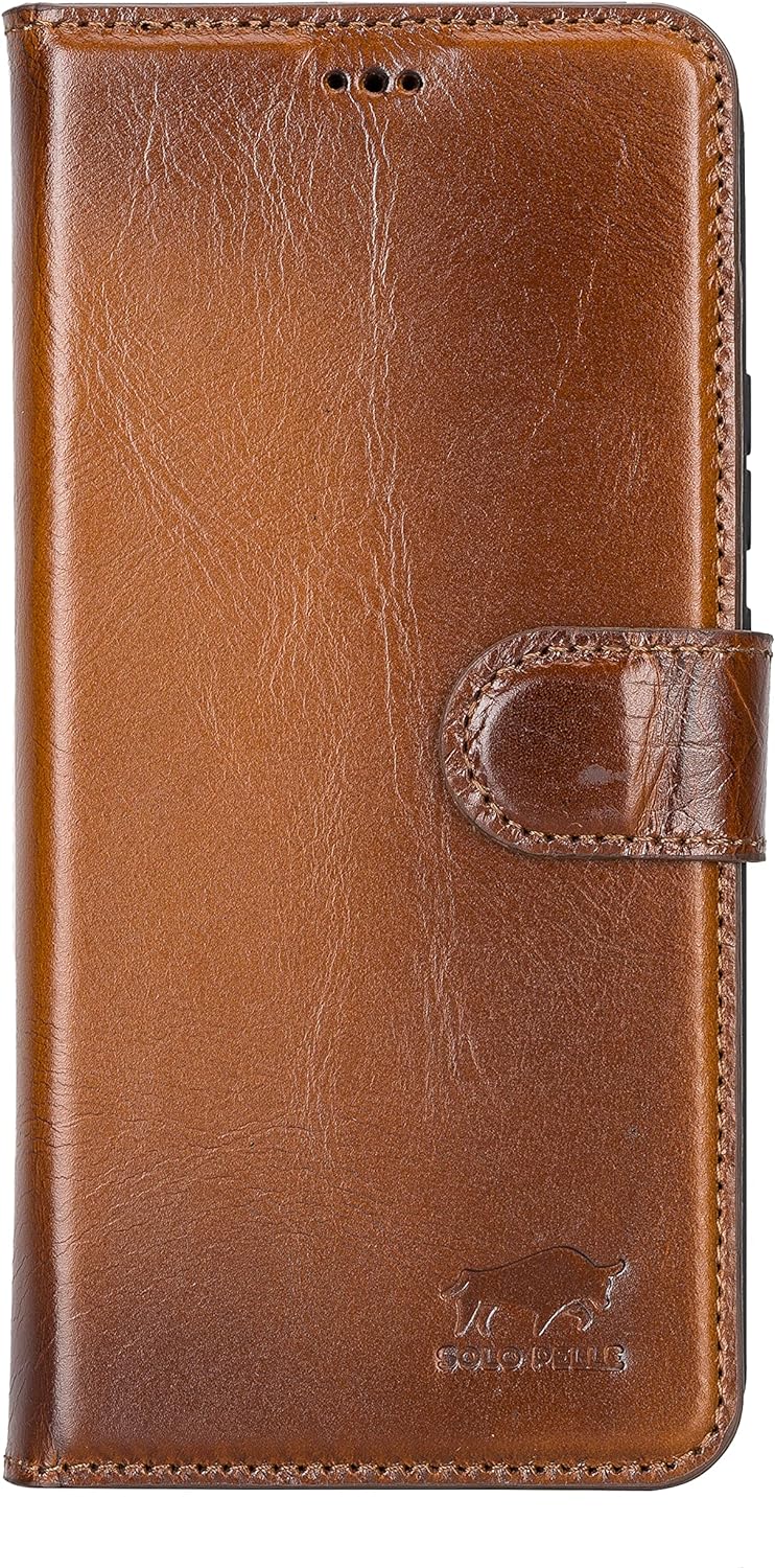 Solo Pelle Lederhülle Harvard kompatibel für das Samsung Galaxy S22 Plus / S22+ inklusive abnehmbare