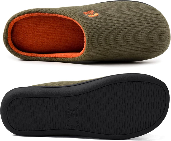 RockDove Herren Original Zweifarbige Hausschuhe mit Rückstellschaum 42/43 EU Zweifarbig, 42/43 EU Zw