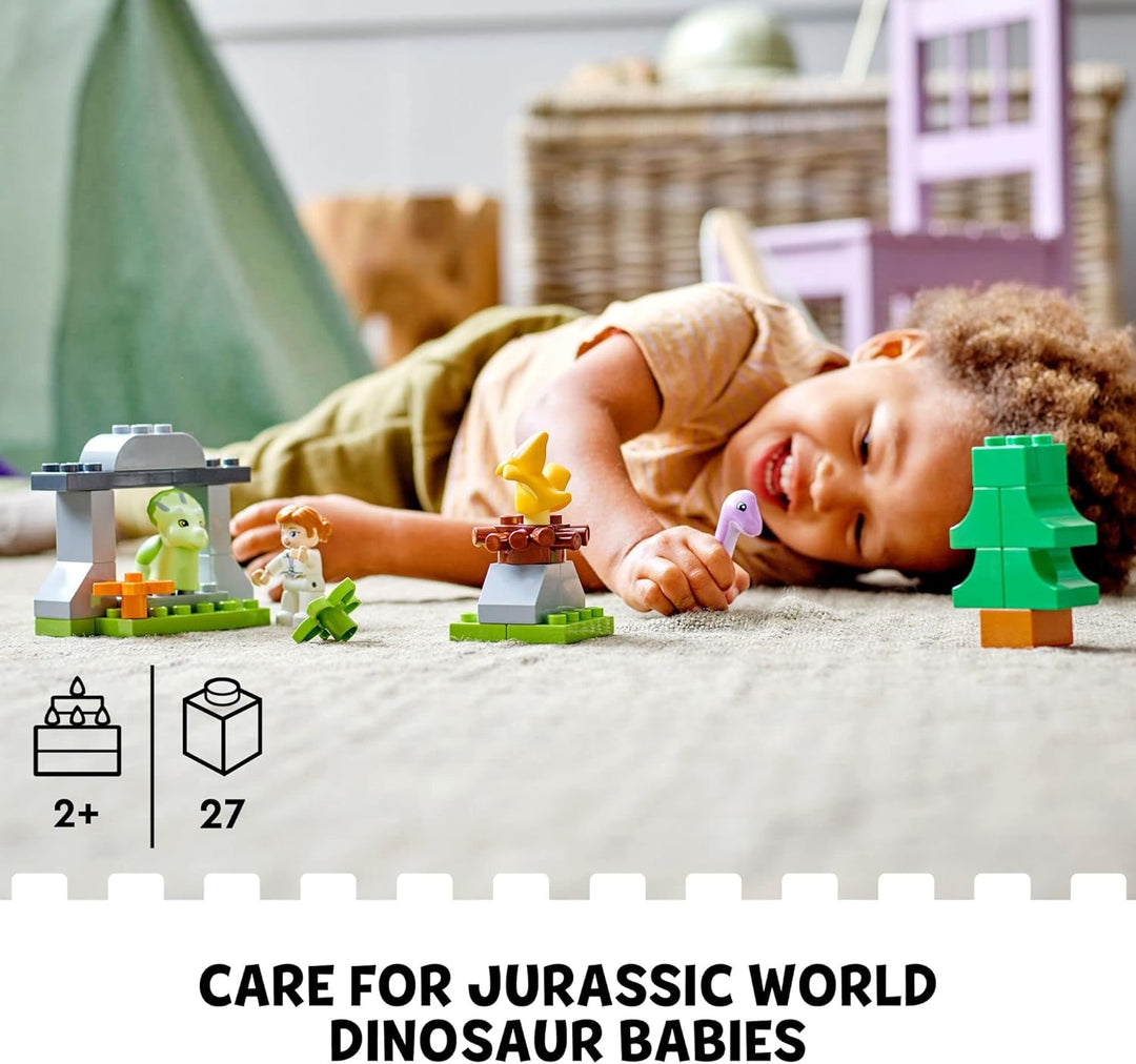 Lego DUPLO Jurassic World Dinosaur Nursery 10938 Building Toy Set with 3 Animals for Ages 2+ (27 Pie