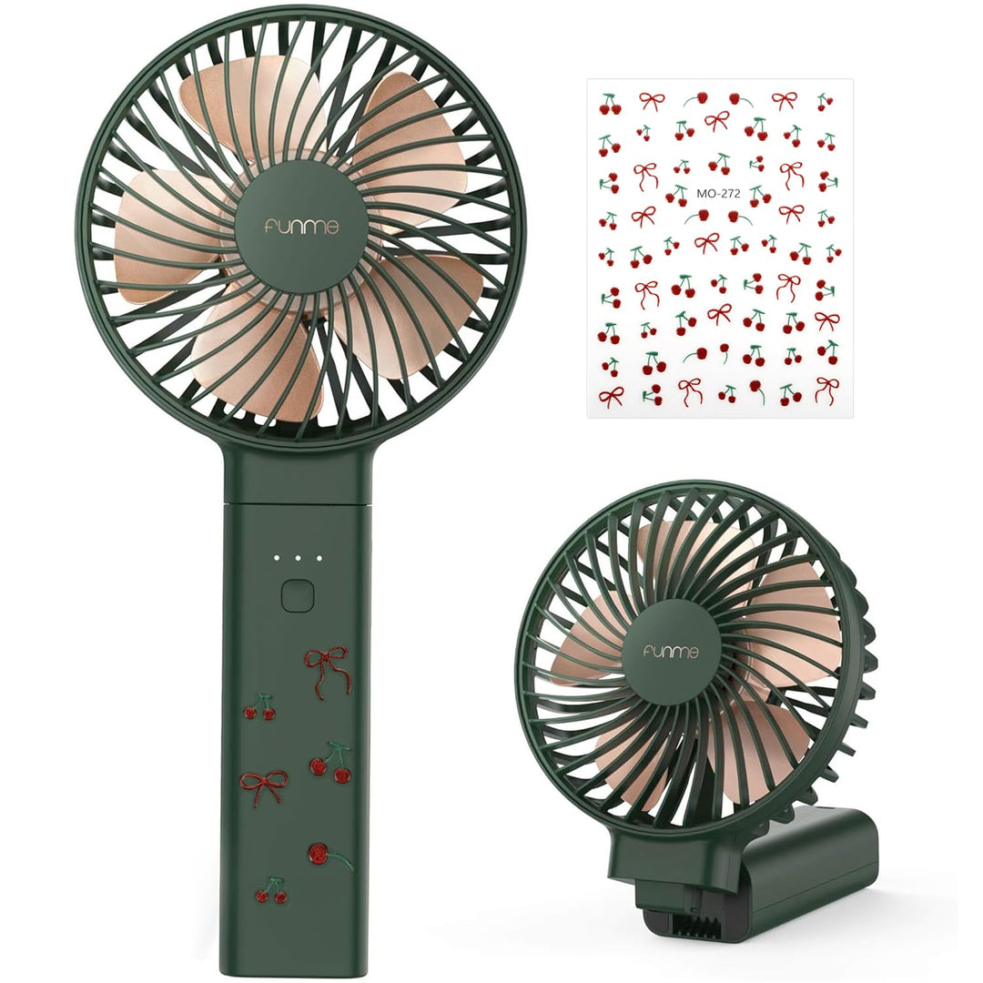Funme Handventilator, 2022 Neuer Tragbarer Tischventilator Mini Faltbarer Lüfter Exquisit 20 Stunde
