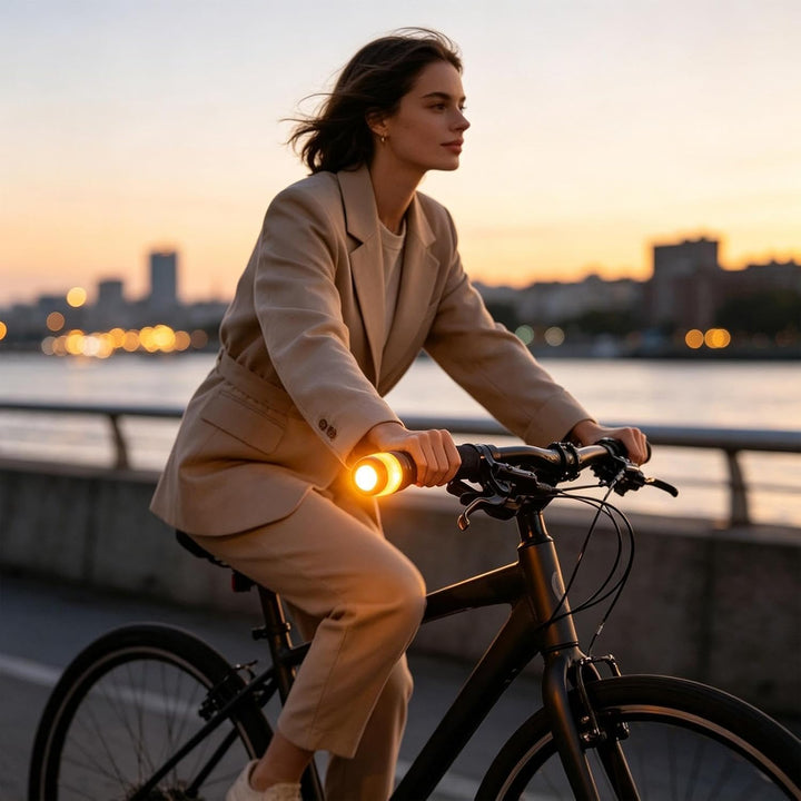 Lenker-Blinker, Multi-Modus-Griff, professionelles Scooter-Licht, 99 g, für Fahrräder, Nachtfahrten,