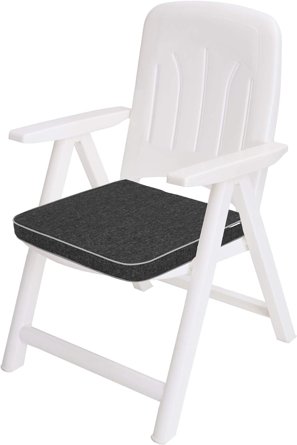 PillowPrim 4er Set Stuhlkissen / Sitzkissen 48x45 cm Sitzauflagen Polsterauflagen Outdoor/Indoor Aus