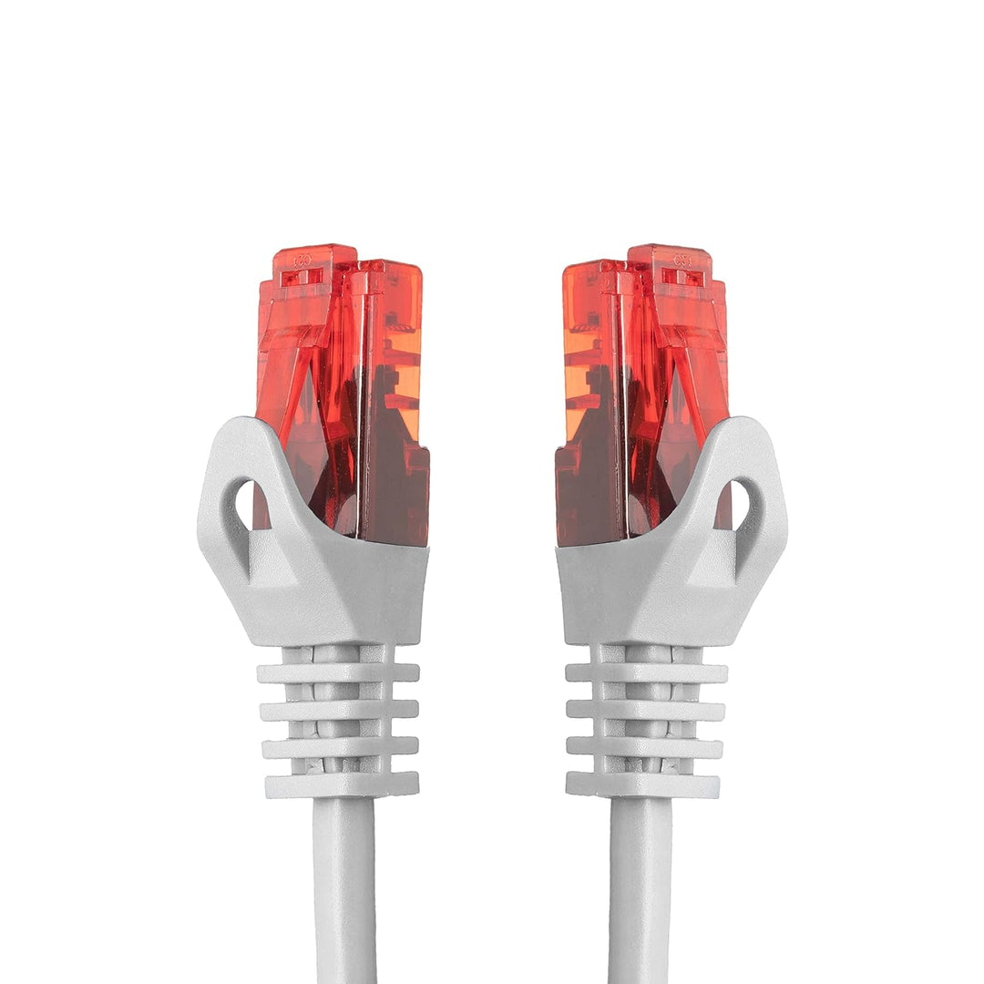 BIGtec - 5 Stück - 25m Gigabit Netzwerkkabel Patchkabel Ethernet LAN DSL Patch Kabel weiss (2x RJ-45