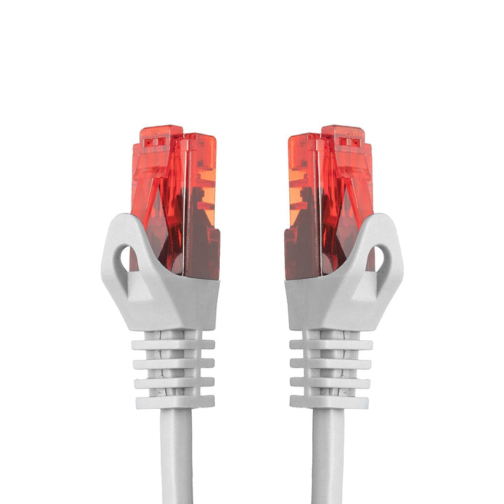 BIGtec - 5 Stück - 25m Gigabit Netzwerkkabel Patchkabel Ethernet LAN DSL Patch Kabel weiss (2x RJ-45