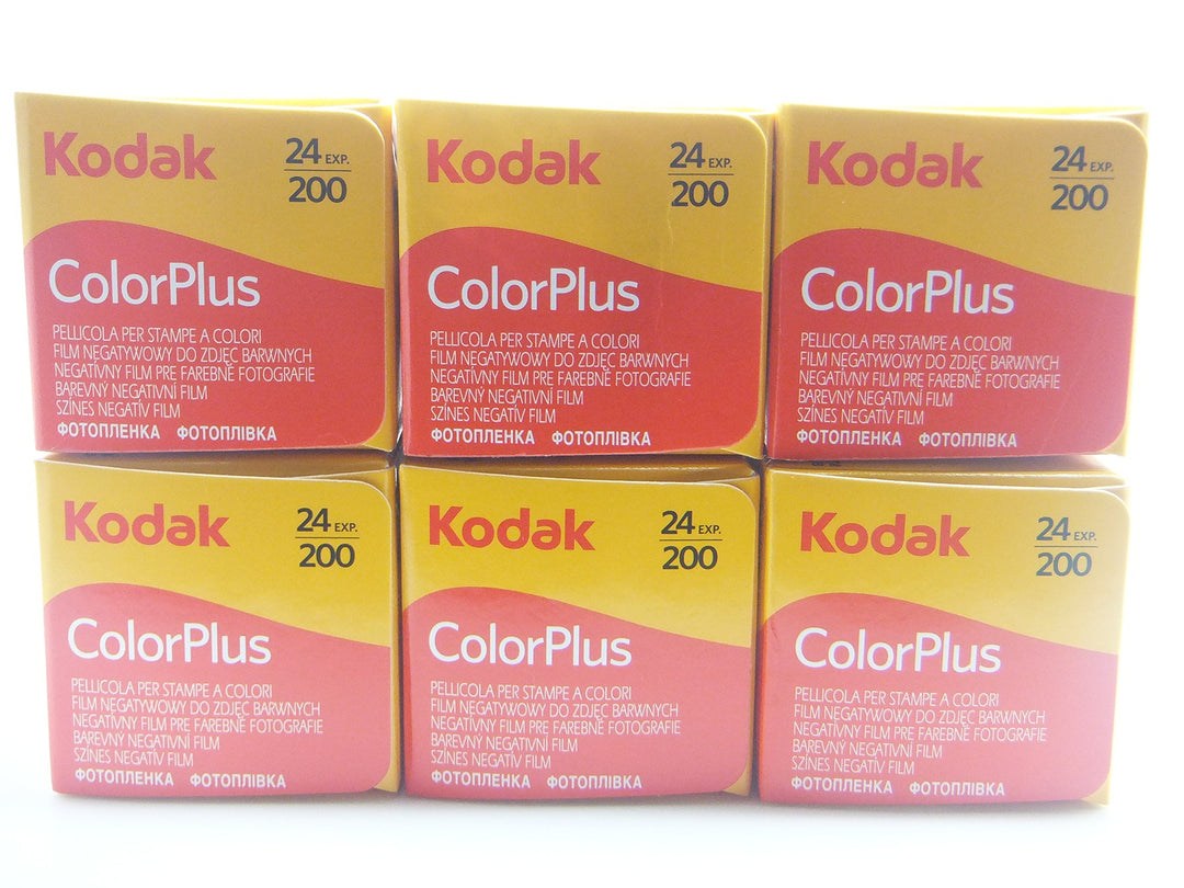 KODAK 35mm colorplus 200 ASA Film (24 exposures) 6-Pack
