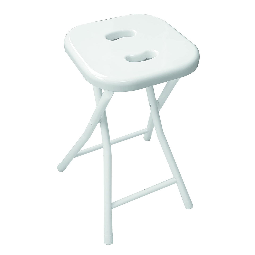 Gedy Klappbarer Badezimmerhocker, Masse und Gewicht: 46,5 x 26 x 28 cm & 1,156 kg, verschliessbarer