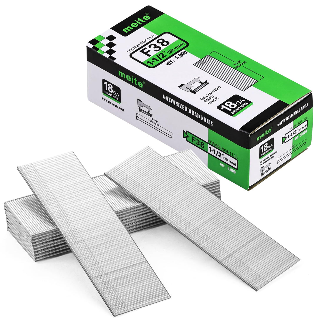 meite Verzinkte Nägel, 18 Gauge, 3,8 cm Beinlänge, 5000 Stück/Box, 1 grosse Packung, 1 grosse Packun