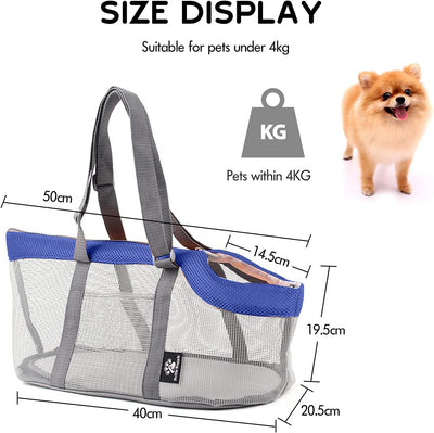 PETCUTE Hundetasche,Katzentasche,Atmungsaktiv Tragetasche für Hund,Haustiertragetasche Schultertasch