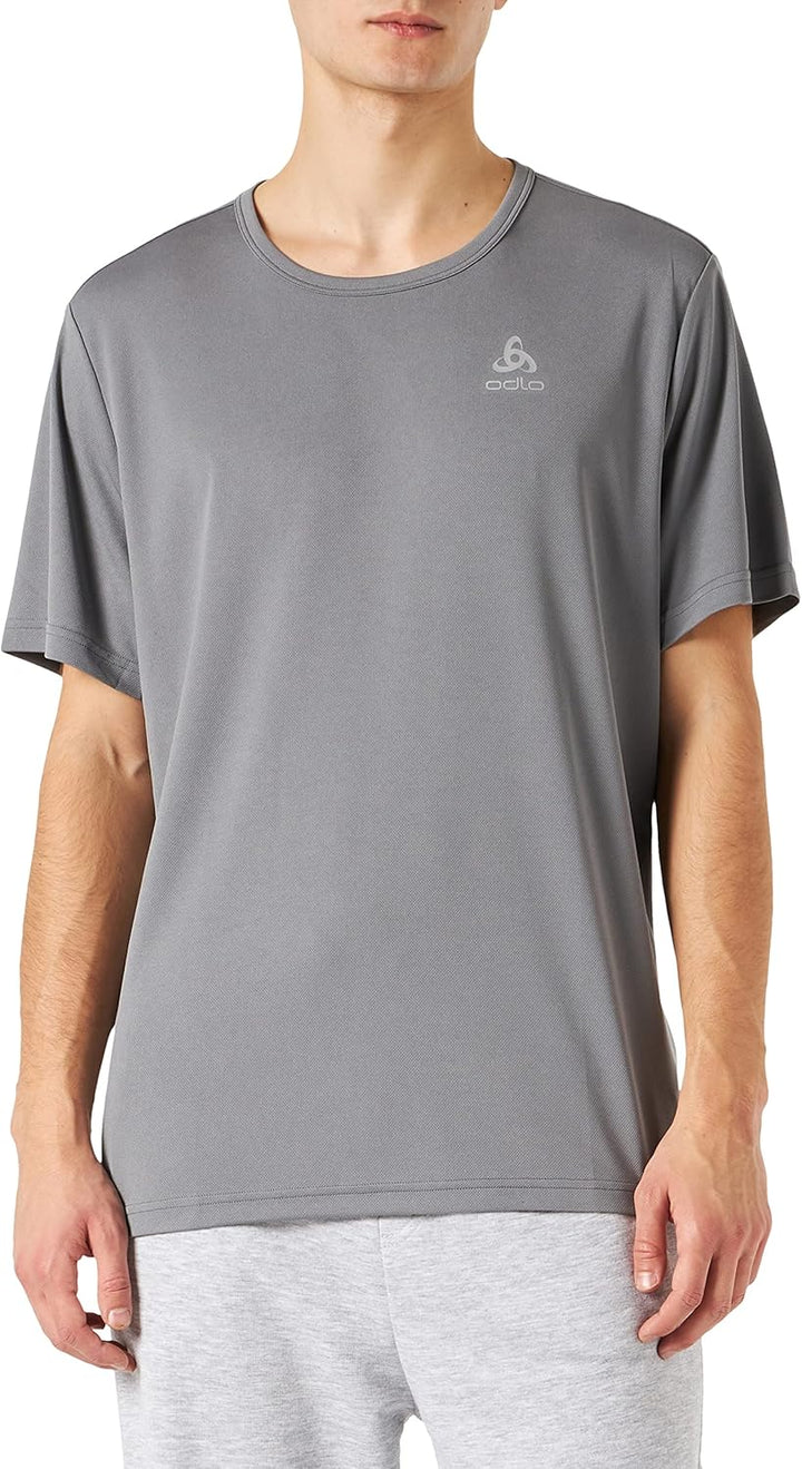 Odlo Herren Cardada_551002 Kurzarm Shirt (1er Pack) XXL Odlo Steel Grey, XXL Odlo Steel Grey