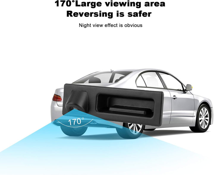 Car Backup Rückfahrkamera HD Fahrzeugparken Rückwärts Digitalkamera 170 ° Weitwinkel Wasserdicht Pas