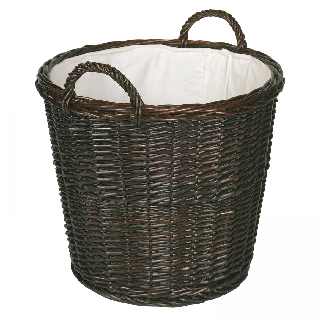 Kaminholzkorb Weide dunkel 50x50 cm