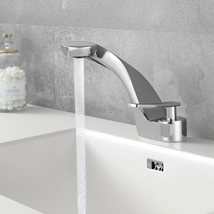 Wasserhahn Bad Wasserfall Mischhähne Waschtisch-Einhebelarmatur Modern Hotelbecken Waschtischarmatur
