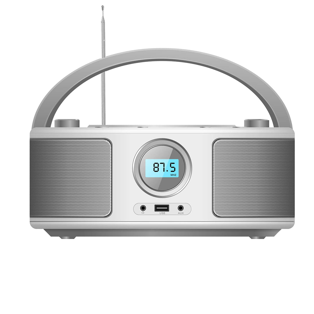 Tragbarer CD-Player Boombox,CD-MP3 Player,CD/CD-R,USB,FM Radio,AUX-In,CD Player Radio,Stereoanlage,K