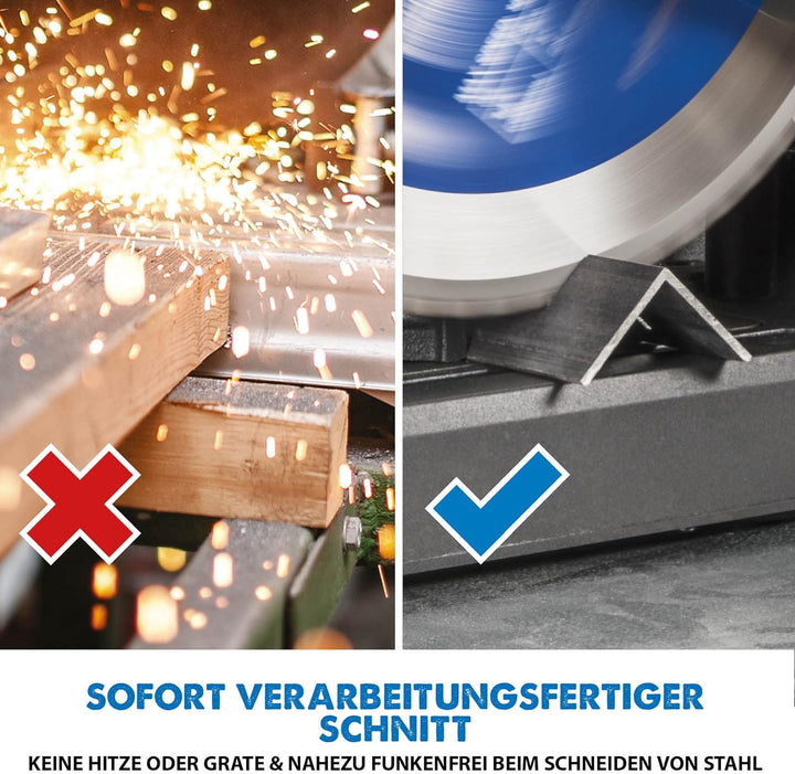 Evolution Power Tools S355CPS Kappsäge Schneidet Industriestahl, Stahl und Metalle - Sofort Bearbeit