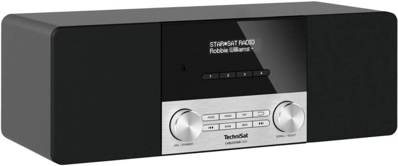 TechniSat CABLESTAR 400 - Stereoradio für unverschlüsselte Digitale Radioprogramme via Kabel (DVB-C