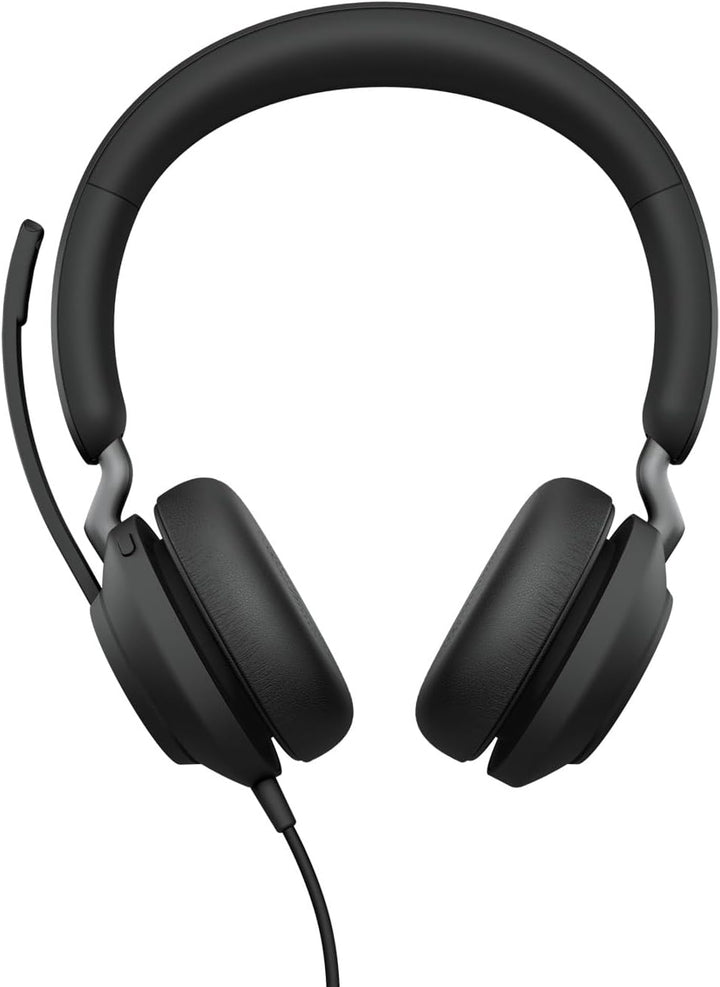 Jabra Evolve2 40 SE - Kabelgebundenes Stereo-Headset mit Geräuschunterdrückung und 3-Mikrofon-Techno