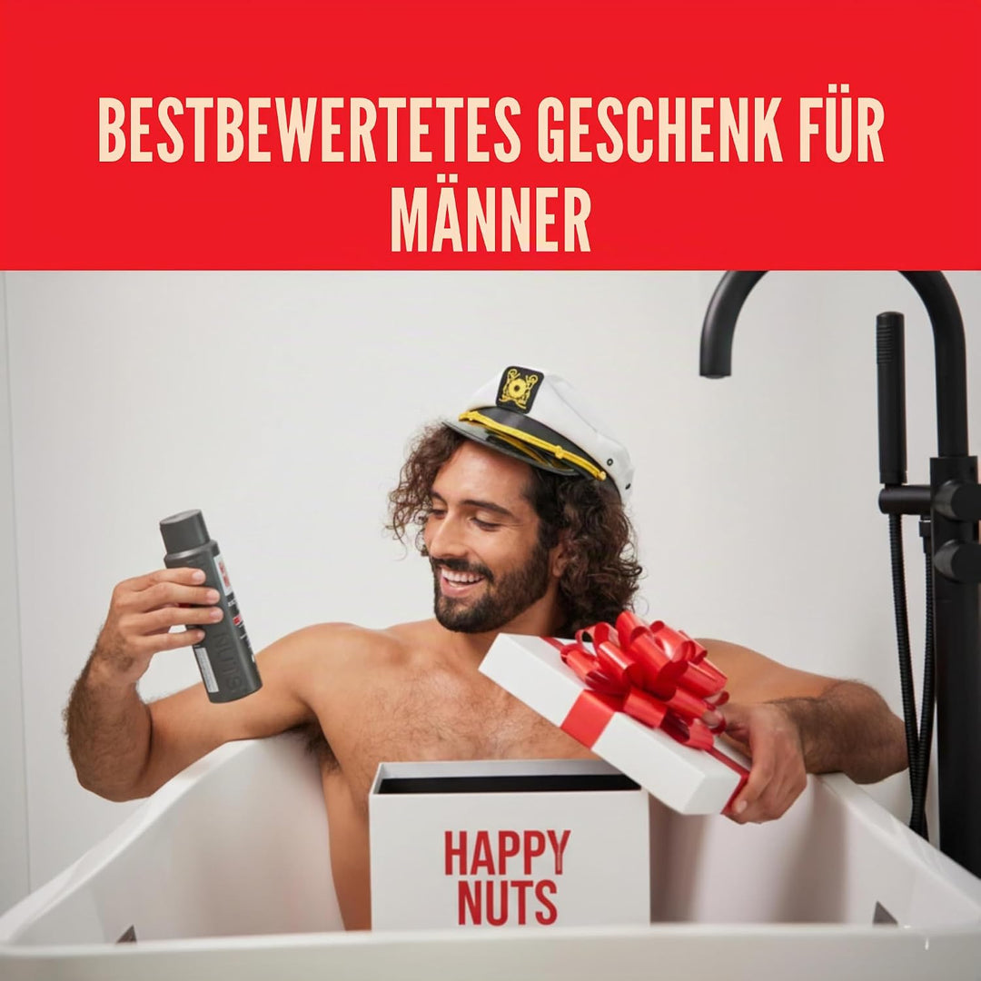 HAPPY NUTS The Ballber PRO Elektrischer Körperhaarschneider für Männer – Herren-Körperpflegeset für