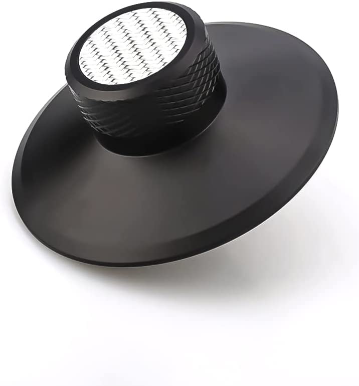 Brollitest Carbonfaser-Schallplattengewichtsscheibe, Vinyl-Gewichtsstabilisator, Schallplattenklamme