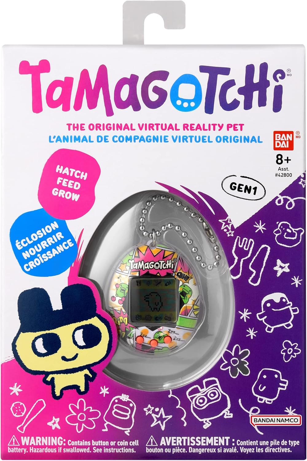 Bandai-Tamagotchi 42969 Virtuelles Haustier, Kuchipatchi Comic Book, Kuchipatchi Comic Book
