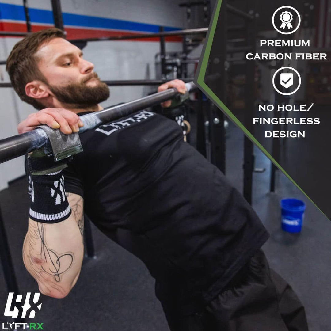 Carbonfaser Hand Grips - Weightlifting, Cross Train, Pullup, Muscle Ups, Gym, Gewichtheben, Gymnasti