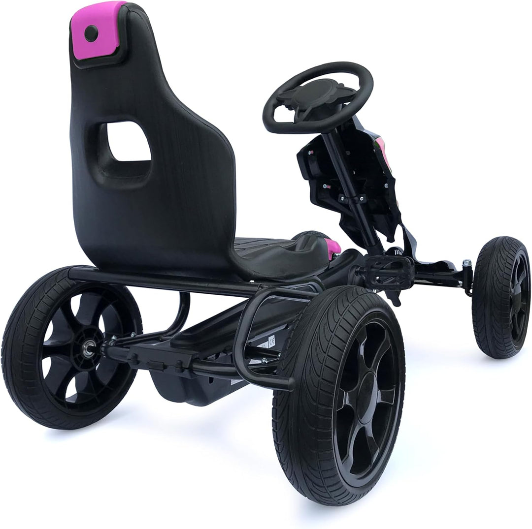Kinder Pedal Go Kart - 5-12 Jahre, Mit Pedal, Shaum Reifen Eva Wheels