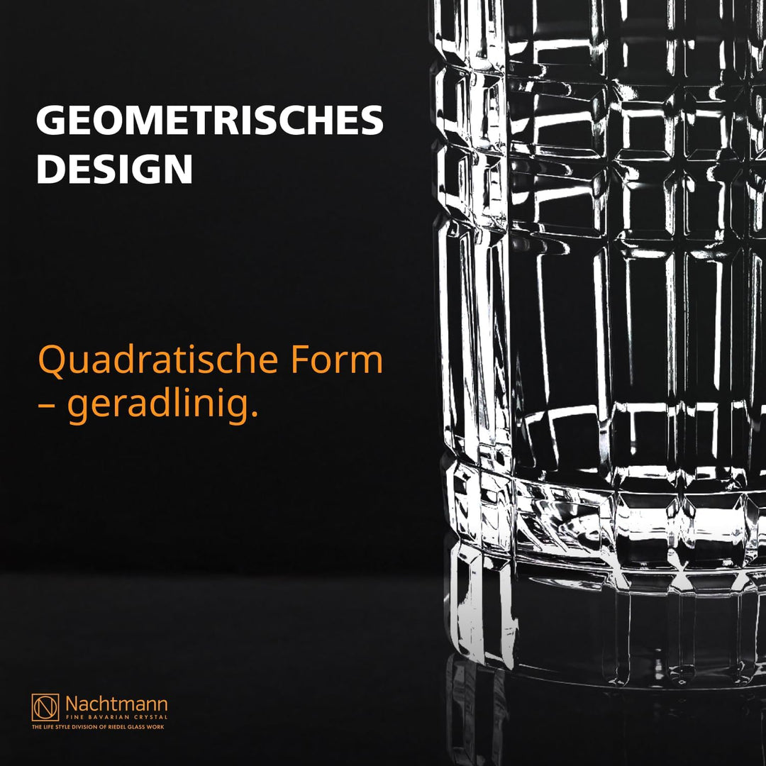 Spiegelau & Nachtmann, Vase, Kristallglas, 23 cm, Square, 0097781-0 23 cm Vase, 23 cm Vase