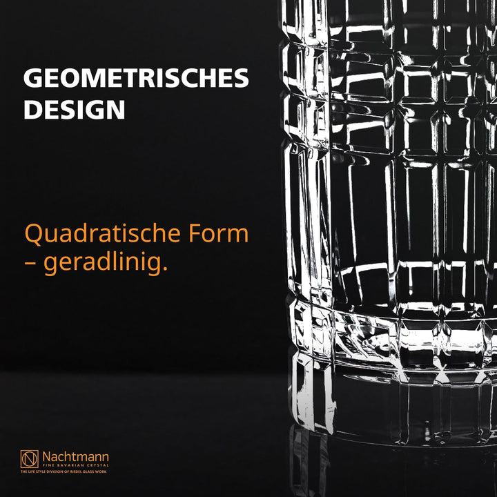 Spiegelau & Nachtmann, Vase, Kristallglas, 23 cm, Square, 0097781-0 23 cm Vase, 23 cm Vase