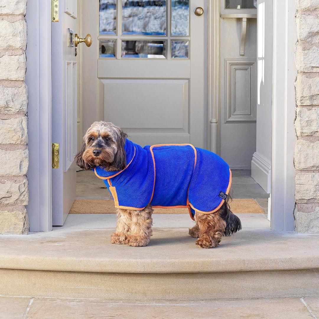 Lucky Paws® Hundebademantel – doppellagiger, Ultra-absorbierender &amp; luxuriös weicher Bademantel Hund