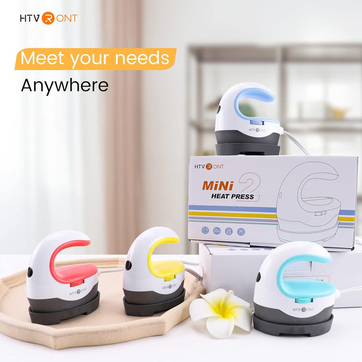 HTVRONT Heat Press Mini Heat Press Machine, Small Heat Press Portable Iron Press Machine for T Shirt