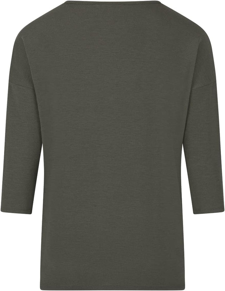 ONLY Damen Top ONLGLAMOUR 2er Pack 3/4 Ärmel Basic Shirt Rundhals Loose Fit Langarmshirt Oberteil Mu