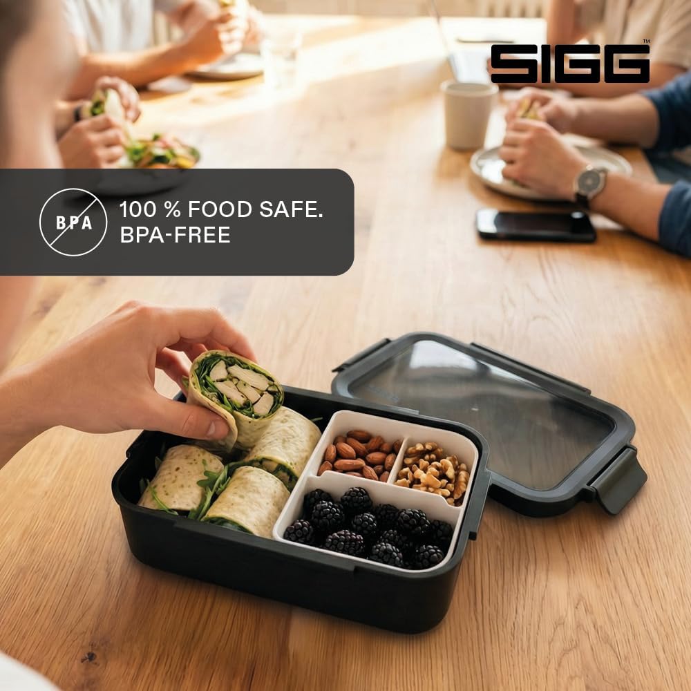 Sigg - NIMO Lunchbox L - Auslaufsicher - Trenner - Mikrowellen- & Spülmaschinengeeignet - BPA-frei -