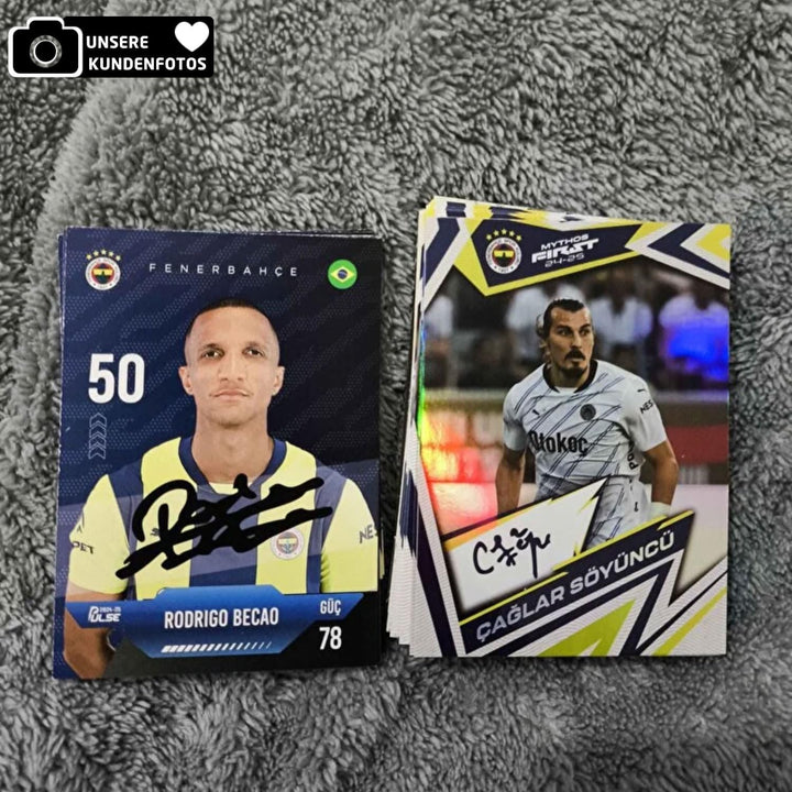 Fenerbahçe Pulse 2024/25 – 12 Fussballkarten mit Autogramm – Offizielles Lizenzprodukt – Limitierte