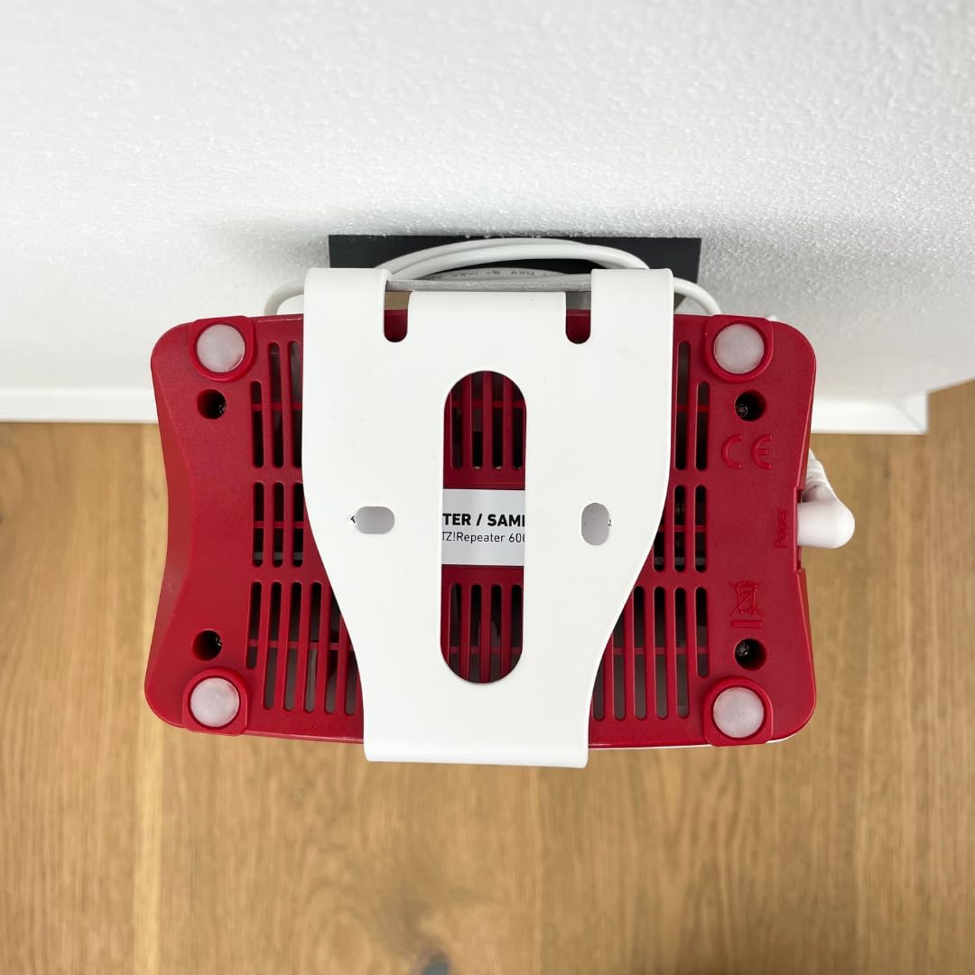 Steckdosen-Halter für AVM Fritz Repeater 3000/3000 AX/6000 aus Metall Steckdose – stabile Halterung