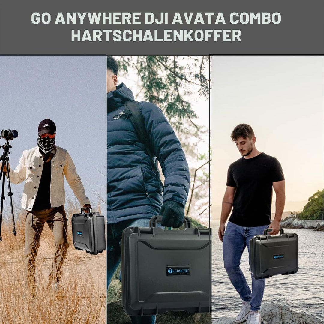 LEKUFEE wasserdichte Hartschalenkoffer für DJI Avata Explorer Combo(Goggles Integra)/ DJI Avata Pro