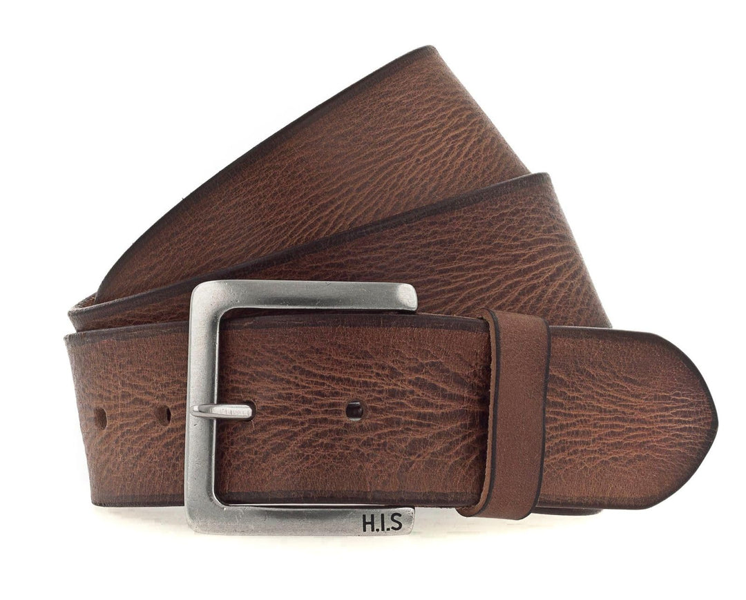 H.I.S 45mm Leather Belt W105 Cognac - kürzbar