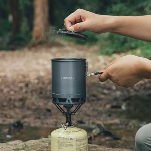 Fire-Maple Petrel G3 Campingtopf &amp; Neoprenhülle | Ultraleichter, mit Wärmetauscher, Aluminium-Topf f