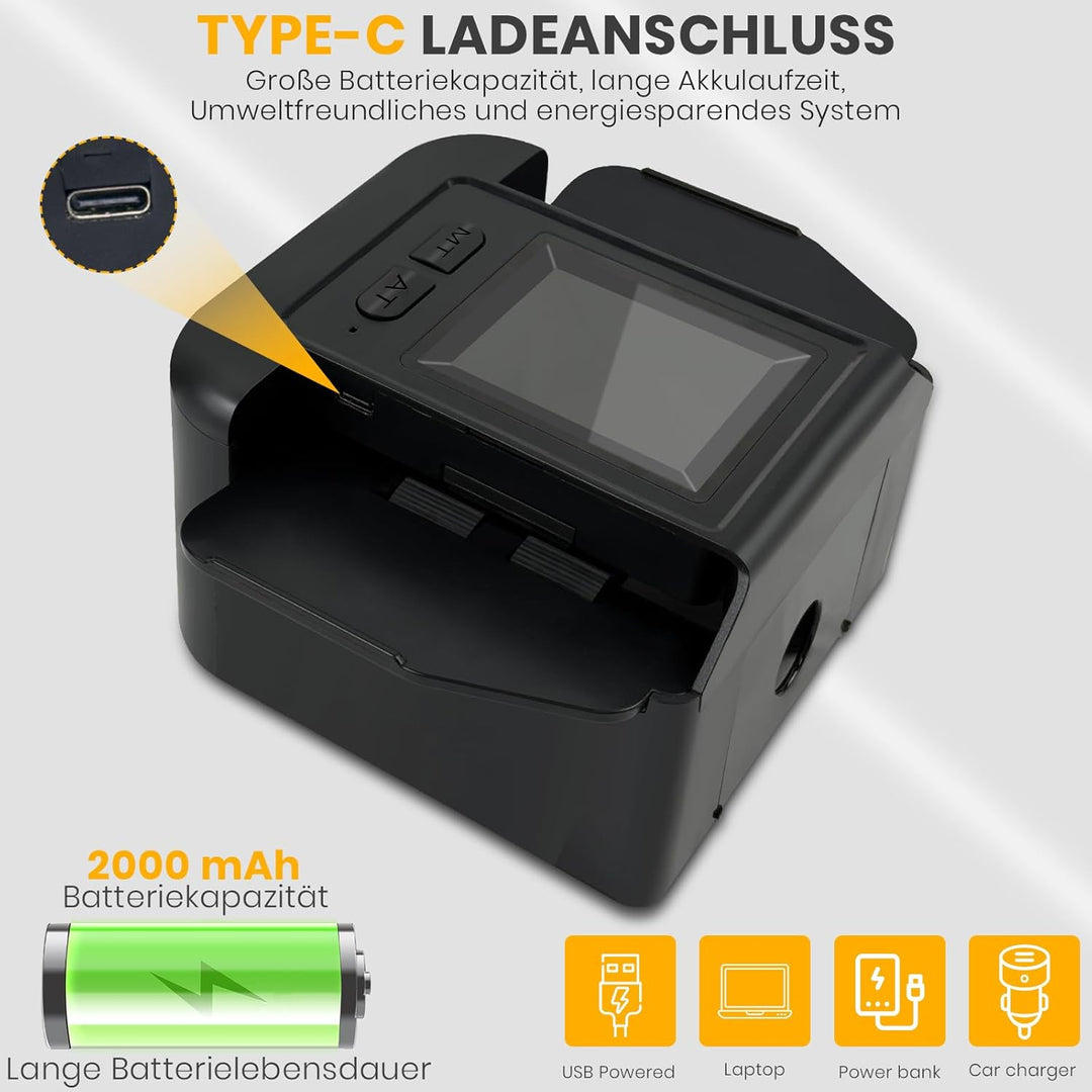 TOFFCAEA Automatischer Kartenmischer, mit 2000mAh wiederaufladbarer eingebauter Batterie für 2 Karte