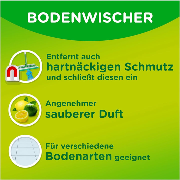 Swiffer Bodenwischer Feuchte Bodentücher Nachfüllpackung Mit Frischem Zitrusduft, Für Eine Schnelle