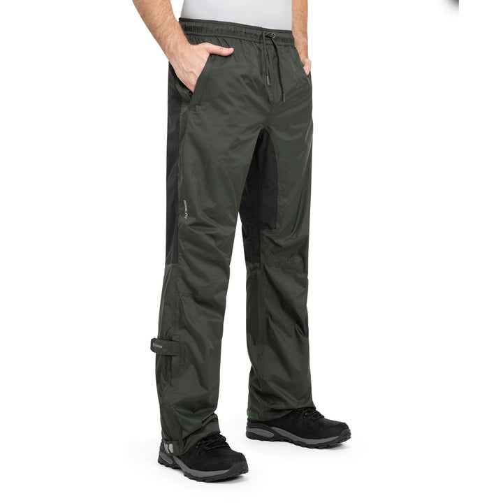 Höhenhorn Pluvia Herren Regenhose wasserdichte Atmungsaktive Outdoorhose mit Transportbeutel XL Grün