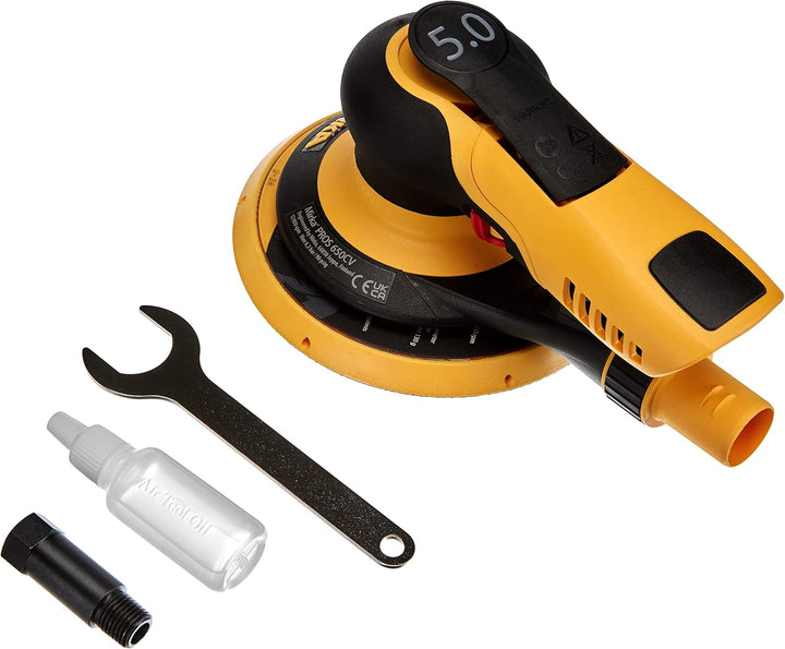 Mirka PROS 650CV / Druckluft Exzenter-Schleifer Schleifmaschine mit Zentral-Absaugung und Klett/für