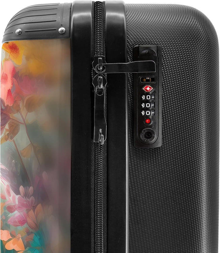 NoBoringSuitcases.com® Kinderkoffer Koffer Mädchen Trolley Handgepäck Hartschalenkoffer Klein Gesche