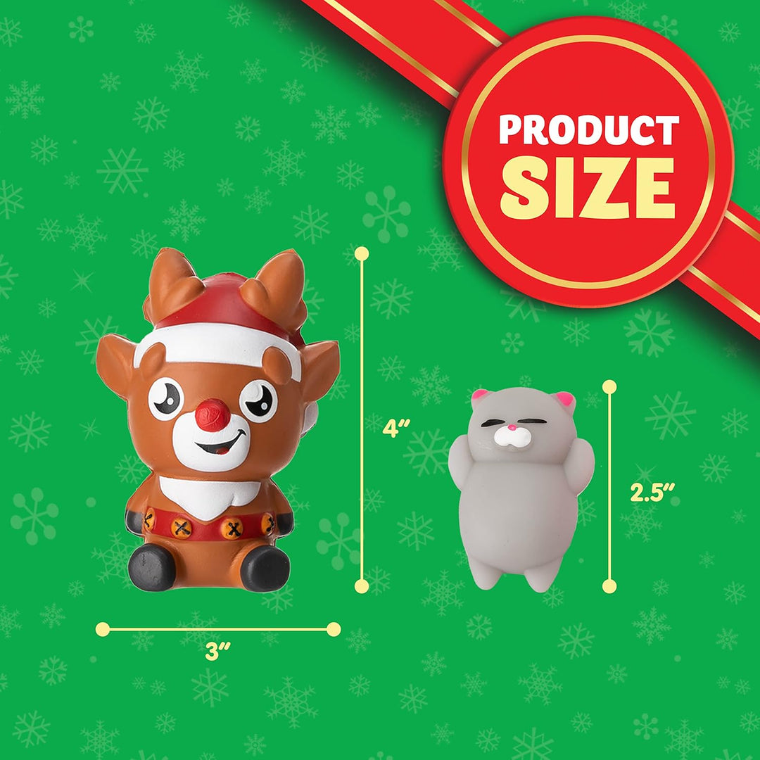 JOYIN Adventskalender 2023 Kinder Weihnachten 24 Tage Countdown Weihnachtskalender Mit Mochi Tier Sq