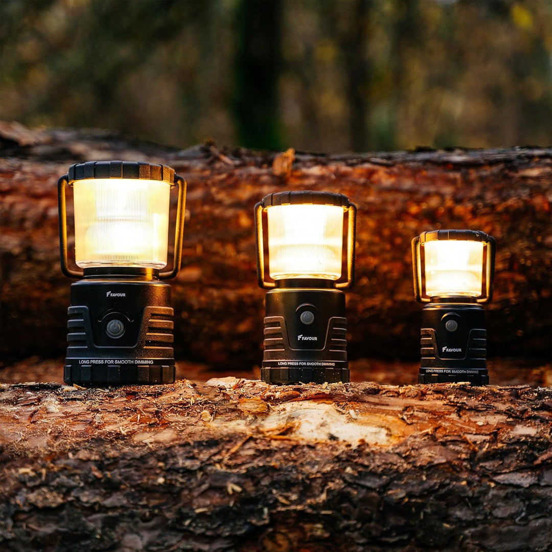 Favour LED Laterne Outdoor Lampe hell 1105 Lumen | Camping Lampe, IP64 wasserdicht, stossfest | Camp