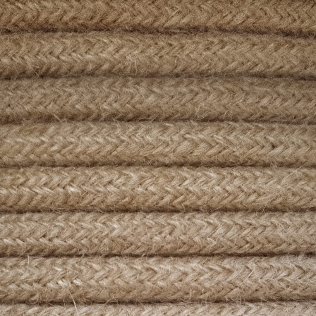 Amarcords - Textilkabel für Lampen JUTE, rund, Jute, 5 Meter, mit Erdung 3x0,75 - Stoffkabel mit far