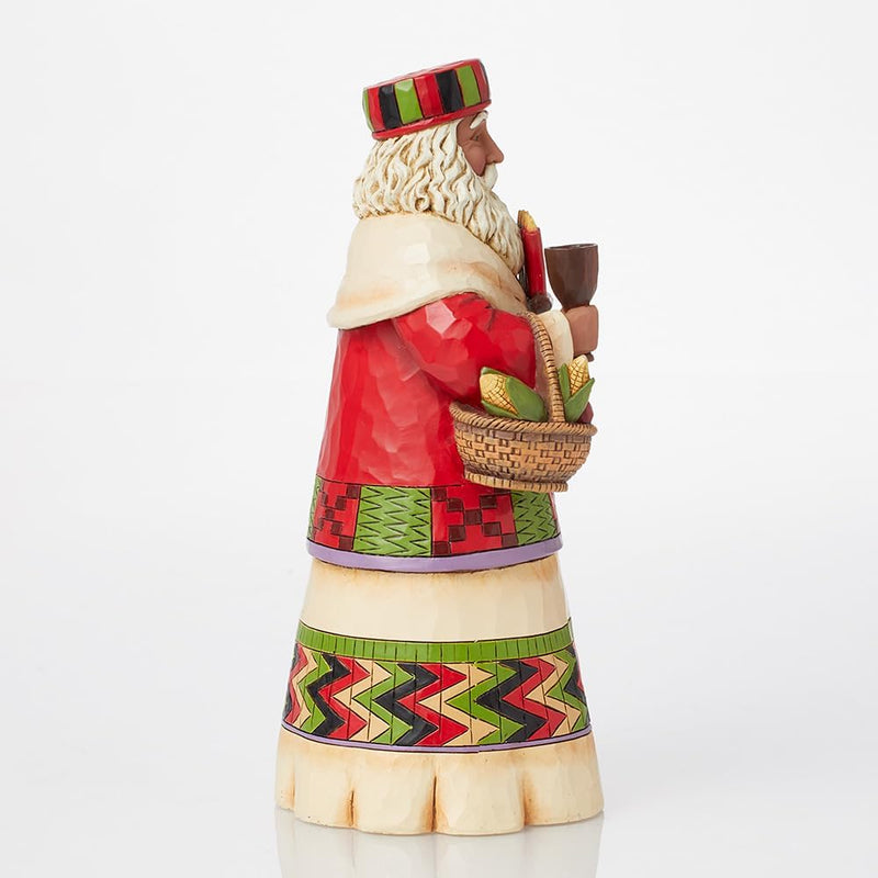 Enesco Jim Shore Heartwood Creek afrikanischer Weihnachtsmann-Stein, Kunstharz, 18 cm, Afrikanischer