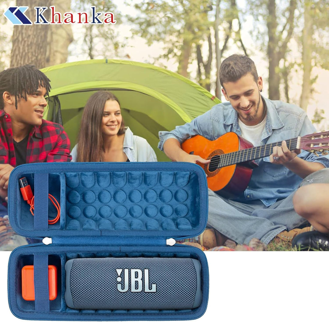 Khanka für JBL Flip 7 / Flip 6 wasserdichte tragbare Bluetooth-Lautsprecher Hartschalen-Reise-Aufbew